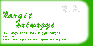 margit halmagyi business card